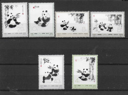 CHINA-CINA 1973 " PANDA " ** MNH LUSSO MICHEL 1126/1131 6 VALORI    C1942A - Neufs