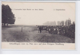 STARSBOURG: Brunhuber Im Fluge, Schaufliegen Vom 23 Mai 1911, Laemmlins Lether Runde Vor Dem Abfurz - Très Bon état - Strasbourg