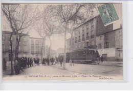 RIVESALTES: Patrie Du Maréchal Joffre, Départ Du Tramway - Très Bon état - Rivesaltes