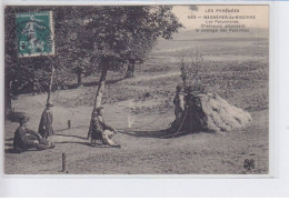 BAGNERRE-de-BIGORRE: Les Palopieres Chasseurs Attendant Le Passage Des Palombes - état - Bagneres De Bigorre