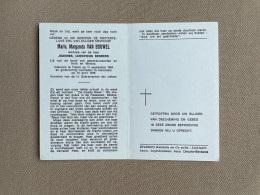 VAN BOUWEL Maria Margareta °TIELEN 1904 +HERENTALS 1976 - RENDERS - Obituary Notices
