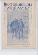 LAVARDAC: Bouchons Stérilisés André David, Catalogue - état - Lavardac