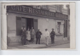 FRANCE: Café Restaurant Girard, Pompe à Essence - état - Fotos