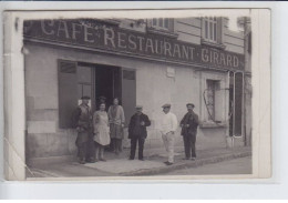 FRANCE: Café Restaurant Girard, Pompe à Essence - état - Foto