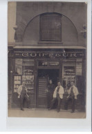 FRANCE: Coiffeur M. Eugene, Coiffure De Dames Nettoyage Tête Service Antiseptique Barbe 20c Taille 40c - état - Foto