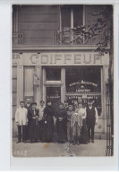 FRANCE: Coiffeur R. Bellamy, Service Antiseptique Lavatory Barbe 20c. - état (carte Courte) - Fotos