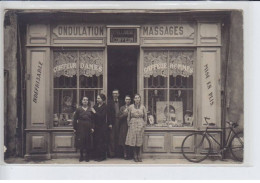 FRANCE - Ondulation Massages Coiffeur F. Villanova, Dames Et Hommes, Indéfrisable, Mise En Plis, Vélo - état - Photos