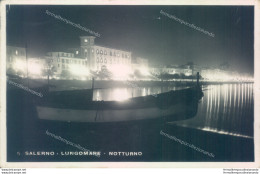 Aa29 Cartolina Salerno Citta'  Lungomare Notturno 1928 - Salerno
