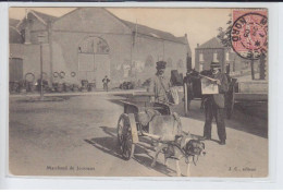 FERRIERE-la-GRANDE: Marchand De Journaux, Voiture à Chien - état - Autres & Non Classés