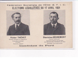 MERU - Fédération Socialiste De L'Oise - Elections Législatives Du 17 Avril 1921 - Très Bon état - Meru