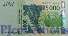 WEST AFRICAN STATES 5000 FRANCS 2007 PICK 717Ke UNC - États D'Afrique De L'Ouest