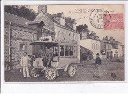 QUILLEBEUF: Service Automobile Pont Audemer, Compagnie Des Messageries - Très Bon état - Autres & Non Classés