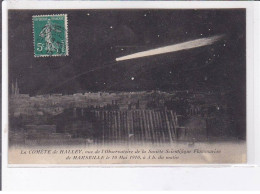 MARSEILLE: La Comète De Halley Vue De L'observatoire De La Société Scientifique Flammarion 10 Mai 1910 - Très Bon état - Unclassified