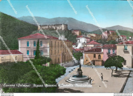 At595 Cartolina Laviano Piazza Mazzini E Castello Medioevale Provinciadi Salerno - Salerno