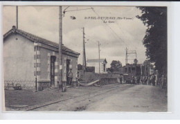 SAINT-PAUL-D'EYJEAUX: La Gare, Train - Très Bon état - Andere & Zonder Classificatie