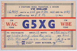 Ad9132 - GREAT BRITAIN - RADIO FREQUENCY CARD - England - 1948 - Radio