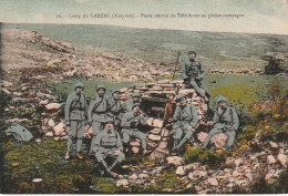 HO Nw (10) GUERRE 1914/18 - CAMP DU LARZAC ( 12 ) - POSTE CENTRAL DE TELEPHONE EN PLEINE CAMPAGNE - CARTE COLORISEE - Matériel