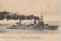 HO Nw (11) MARINE DE GUERRE FRANCAISE - " VERITE " CUIRASSE DE 1er RANG - 2 SCANS - Warships