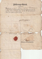 Führungs-Attest - Königl. Preuss. Magdeburgisches Füsilier-Regiment Nr. 36 - 1861  (68999) - Dokumente