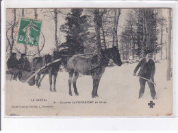 PIERREFORT: Courrier De Pierrefort En Hiver - Très Bon état - Autres & Non Classés