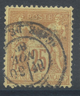 Lot N°82872   N°92, Oblitéré Cachet à Date De PARIS ( Gare De L'est ) - 1876-1898 Sage (Tipo II)