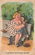 HO Nw (12) "JE ME SENS SI PETITE DANS TES BRAS  " - COUPLE SUR UN BANC - ILLUSTRATEUR  - Non Classés