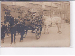 MERU - Carte Photo - Attelage De La Boucherie Ponc... - Très Bon état - Meru