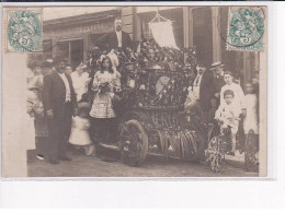 MERU - Carte Photo - Fête Des Fleurs - Char Des Compositeurs - Très Bon état - Meru