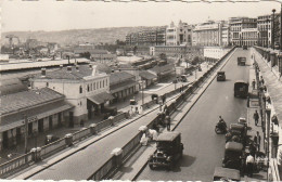 HO Nw 14- ALGER ( ALGERIE ) - LA GARE ET RAMPE MAGENTA - ANIMATION - AUTOMOBILES - VUE GENERALE - Algerien