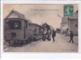 CARNAC: Le Train à La Station - état - Carnac