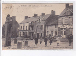 SAINT-DENIS-le-GAST: La Place Et La Statue De Saint-evremond - état - Other & Unclassified