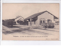 YSSINGEAUX: La Gare, Un Train En Partance Pour Le Pont De L'enceinte - Très Bon état - Yssingeaux