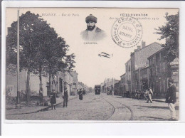 ROANNE: Rue De Paris, Champel, Fêtes D'aviation Des 21 22 23 Septembre 1912, Cachet - Très Bon état - Roanne