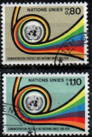 VEREINTE NATIONEN, UNO - GENF,  1976, GENEVE  MI  60-61 , YV  60-61,  GESTEMPELT, OBLITERE - Usados