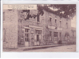 SAINT-PRIEST-la-PRUGNE: Bureau De Tabac Et Poste, Vignette Publicitaire - Très Bon état - Autres & Non Classés