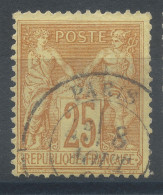 Lot N°82873   N°92, Oblitéré Cachet à Date De PARIS - 1876-1898 Sage (Type II)