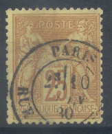 Lot N°82874   N°92, Oblitéré Cachet à Date De PARIS - 1876-1898 Sage (Tipo II)