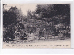 PAS-des-LANCIERS: Hôtel De La Gare (le Parc) Cabine Téléphonique Publique - Très Bon état - Andere & Zonder Classificatie