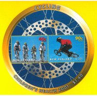 NEW ZEALAND 2001 Bike - Cycling New Sheet - Ciclismo Foglietto Nuovo - Nuovi