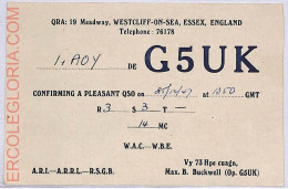 Ad9133 - GREAT BRITAIN - RADIO FREQUENCY CARD - England - 1947 - Radio