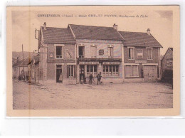 CONCEVREUX: Hôtel Grelet Payen, Rendez-vous De Pêche, Hôtel Des Trois Poissons - Très Bon état - Other & Unclassified