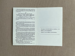 VAN DEN BERGH Ludovicus °KASTERLEE 1895 +KASTERLEE 1966 - DANIELS - VAN DIJCK - VAN ZUMMEREN - Obituary Notices