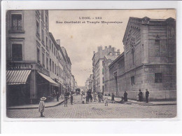 LYON: Rue Garibaldi Et Temple Maçonnique - état - Sonstige & Ohne Zuordnung
