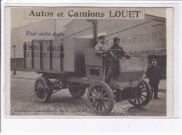 FRANCE: Autos Et Camions Louet Pour Votre Auto Employez L'huile Aiglon La Graisse Aiglon (publicité) - Très Bon état - Vrachtwagens En LGV