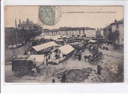 CHATEAUPONSAC: La Foire, Place De La Fontaine - état - Chateauponsac