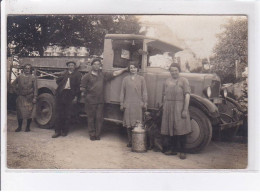 MANTES-la-JOLIE: Carte Photo D'un Camion De Livraison De La Laiterie Mantaise - Très Bon état - Mantes La Jolie