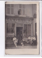 SOUPPES SUR LOING : Carte Photo - Gack Gourlin Tabac, Zig Zag - Très Bon état - Souppes Sur Loing