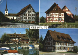 12590222 Kesswil Fachwerkhaeuser Hafen Kirche Kesswil - Autres & Non Classés