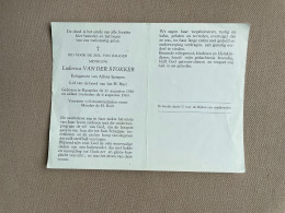 VAN DER STOKKER Ludovica °KASTERLEE 1910 +KASTERLEE 1969 - SPAEPEN - Obituary Notices