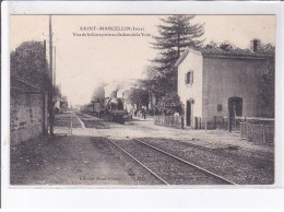 SAINT-MARCELIN: Vue De La Gare Prise Au Dedans De La Voie - état - Saint-Marcellin